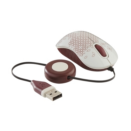 Мишка Targus Cоmpact Bluetrace Wired Mouse Pattern USB Port/ 