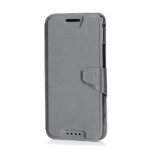 Slim PU Leather Case кожен калъф и поставка за HTC ONE (титан)
