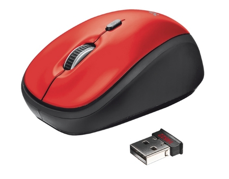 TRUST Yvi Wireless Mini Mouse Red