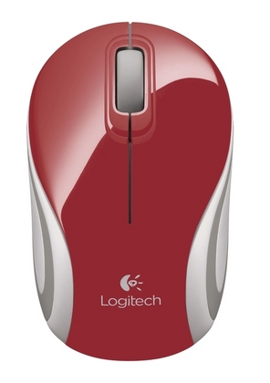 Logitech Wireless Mini Mouse M187 red