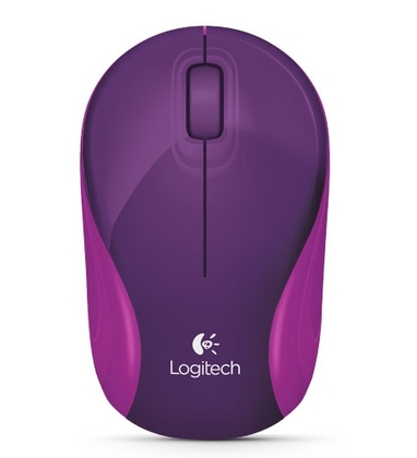 Logitech Wireless Mini Mouse M187, playfully purple